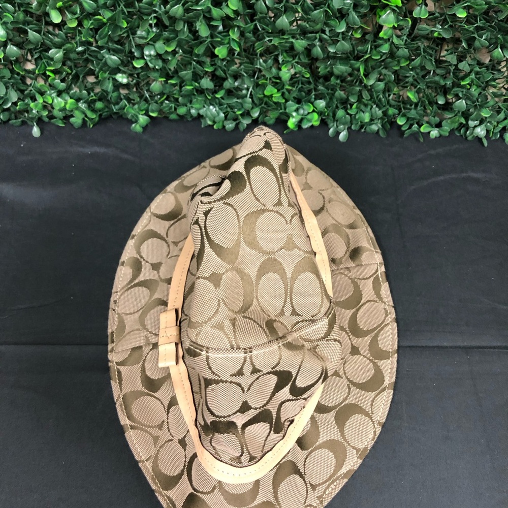 Coach Signature Monogram Canvas Bucket - Picture 6 of 10